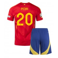 Maglia Calcio Spagna Pedri Gonzalez #20 Prima Divisa Bambino Europei 2024 Manica Corta (+ pantaloncini)